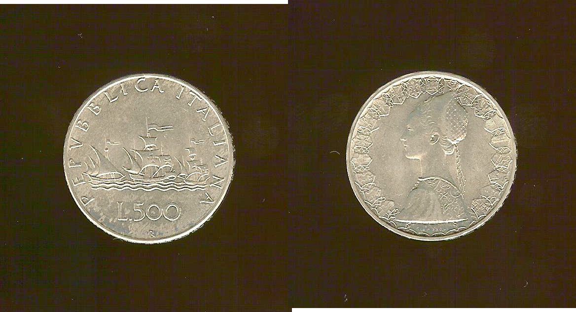 Italy 500 lire 1960 Unc